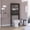 Black 0, variant on Space Saving Medicine Cabinet with Two External Shelves, Black Particle Board, Single Door with Metal Handle for Bathroom Storage