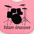 thumbnail image 4 of Inktastic Future Drummer Boys or Girls Baby Bib, 4 of 4