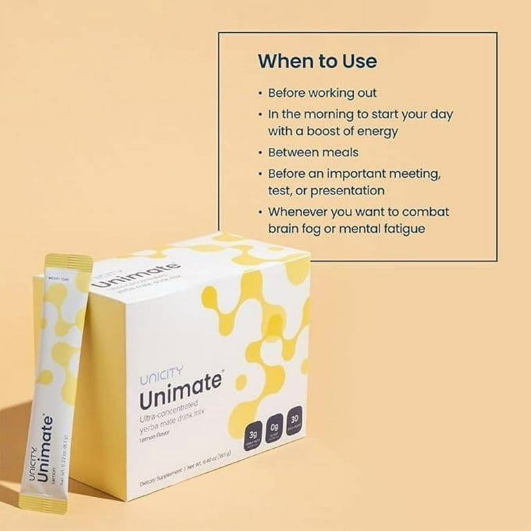 UNICITY UNIMATE LEMON GINGER (30 SACHETS) - Walmart.com