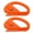 2pcs Orange, variant on Naierhg 1/2Pcs Safety Cutter Tool Film Cutter Hidden Blade Wrapping Paper Trimmer Easy Sliding Packaging Paper Roll Cutter