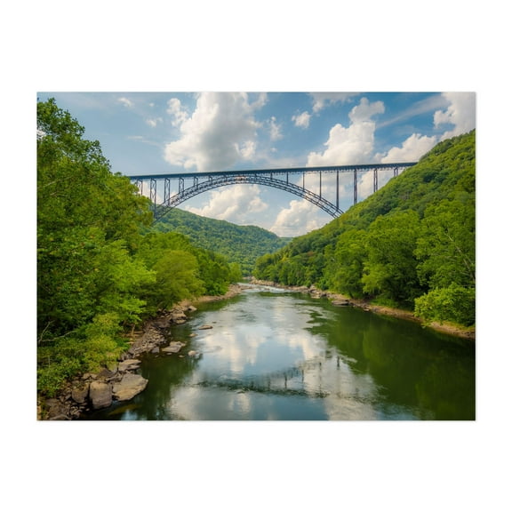 New River Gorge Bridge 01 - West Virginia Photography Unframed Wall Art Print 5 x 7 inches