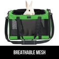 thumbnail image 6 of GORILLA GRIP Cat Carrier Portable Dog Kennel Up to 15 Lbs, Airline Pet Travel Bag, Light Green, 6 of 10