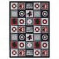 thumbnail image 2 of Wired 3'10" x 5'4" Area Rug In Color Red, 2 of 2
