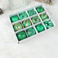 thumbnail image 4 of 12Pcs/Set Christmas Tree Color Ball Shatterproof Bright Color Electroplating Delicate Multi-style Scene Layout Easy Hanging Xmas Party Decor Ball Pendant for Festival, 4 of 8