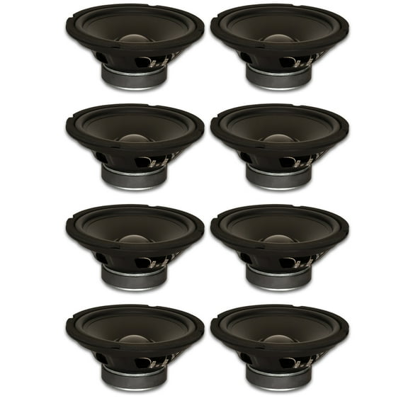 8 Goldwood Sound GW-8024 Rubber Surround 8" Woofers 190 Watts each 4ohm Replacement Speakers