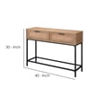 thumbnail image 5 of Console avec Tiroirs avant en Rotin Tissé, Marron, 5 of 5
