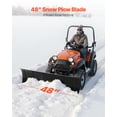 thumbnail image 2 of VEVOR Snow Plow Blade Kit 48 in Universal UTV ATV Plow Attachment Snow Clearing, 2 of 9