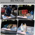 thumbnail image 3 of COEQINE Universal Trunk Liner for SUV Sedan, Non-Slip Machine Washable Cargo Liner Pet Cargo Mat Accessories for Families, Universal 29" x 39", Butterfly Floral Oil-painting, 3 of 7