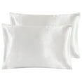 thumbnail image 5 of Luxury Satin Silk Deep Pocket Fitted Bed Sheet Mattress Cover Pillowcase Bedding, 5 of 22