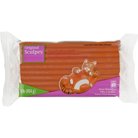 Original Sculpey Oven-Bake Clay, 1 lb., Terra-Cotta