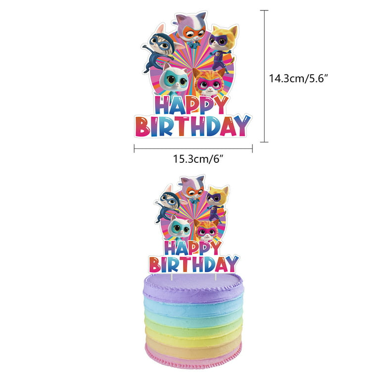  Super Kitties Party Supplies 40Pack include 20 plates, 20  napkins for the Super Kitties Birthday party Decoration : Toys & Games