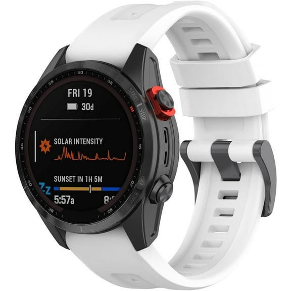 XIHAMA Compatible with Garmin Fenix 7 / Fenix 7s / Fenix 7x Silicone Band Sport Band Soft Replacement Strap 22mm 20mm 26mm Fenix6/6s/6x/5/5s/5x instinct1/2 Compatible with Garmin