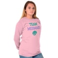 thumbnail image 4 of Team Mermaid Under the Seashell Cute Women's Long Sleeve T Shirt Brisco Brands S, 4 of 6
