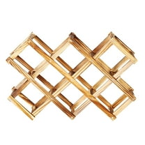VerPetridure 10 Square Wine Racks 10 Square Wine Racksfoldable 10 Bottle Wooden Stackable Wine Cellar Racks Storage Racks Countertop