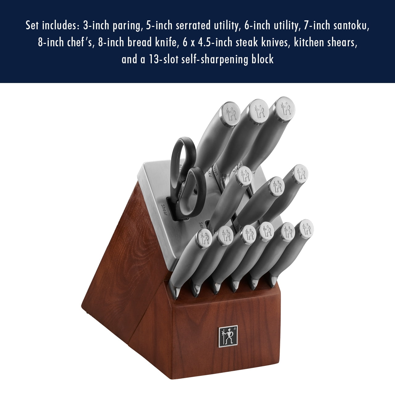 Henckels Modernist 14-Pc. Self-Sharpening Knife Block Set