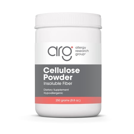 ARG Cellulose Powder - Microcrystalline Cellulose - Digestive System Support - Non-Fermentable Insoluble Fiber - Hypoallergenic Formula - 125 Servings - 8.8 oz