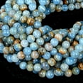 thumbnail image 3 of Natural Argentina Lemurian Aquatine Calcite, AA Round 4MM 5MM 6MM 8MM Loose Beads 15.5 Inch, 3 of 3