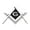 Silver, variant on Masonic Fraternity Emblems Decal Badge Sticker Strong Adhesive Long Lasting Shines for Car Truck Motorcycle Accessories