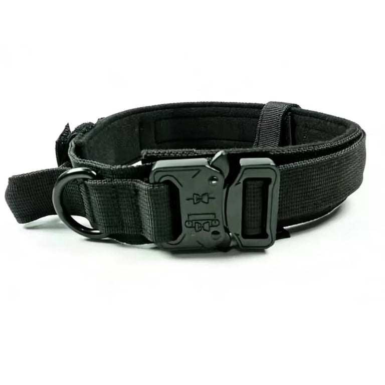 PERCEN Tactical Dog Collar with Handle, Medium/Large photo 1