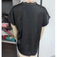 thumbnail image 2 of Ficarrico Women Lace Trim V Neck T Shirt Short Sleeve Casual Loose Fit Pure Color Summer Pullover Top Black L, 2 of 3
