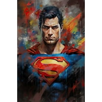 Diamond Painting Kits - Superman 5D Diamond Art for Adults Full Drill Round Crystal Pictures Home Wall Art (12" X 16")