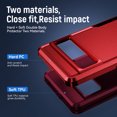 thumbnail image 2 of TECH CIRCLE for Google Pixel 7A Case with Rotated Ring Holder ,Military Grade Rugged Shockproof Kickstand Bracket Cover with Magnetic Car Mount Lens Protective Case for Google Pixel 7A 6.1", Red, 2 of 9