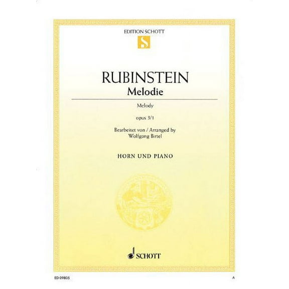 Schott Melodie Op. 3, No. 1 (Horn and Piano) Misc Series