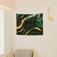 thumbnail image 3 of Hirioo Green Marble Print Tapestry Lightweight Fabric for Bedroom Aesthetic Home Wall Dorm Décor Living Room Decor 29x37 Inch, 3 of 8