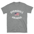 thumbnail image 1 of Springdale Arkansas Patriot Men's Cotton T-Shirt, 1 of 1
