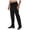 Black, variant on Men's Sweatpants with Zipper Pockets Open Bottom Athletic Pants Jogging Workout Running Training Light Gray for Size XXXL