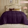 thumbnail image 2 of Utopia Bedding Comforters Twin Size, All Season Duvet Insert, Down Alternative Box Stitched Bed Comforter with Corner Tabs, Machine Washable (Plum), 2 of 7