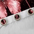 thumbnail image 4 of Manfei Romantic Butterfly Animal Black Out Curtains, Red Sequin Print Curtains Pack of 2 (42x63 Each), Couple Anniversary Bedroom Curtains, Living Room Curtains Decor, 4 of 6