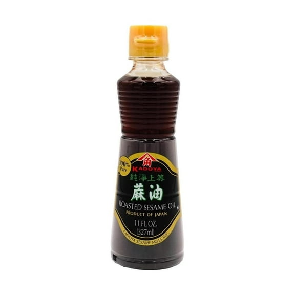 Kadoya Roasted Sesame Oil GGA1 - for Cooking, Seasoning, 11 Fl oz