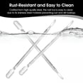 thumbnail image 4 of EXLEAF 5 Pcs Dual-Sided Cuticle Pusher Set,Stainless Steel Cuticle Pusher Tool for Manicure&Pedicure,Cuticles Trimmer,Nail Scraper,Cuticles Remover Tools for Salon, 4 of 15