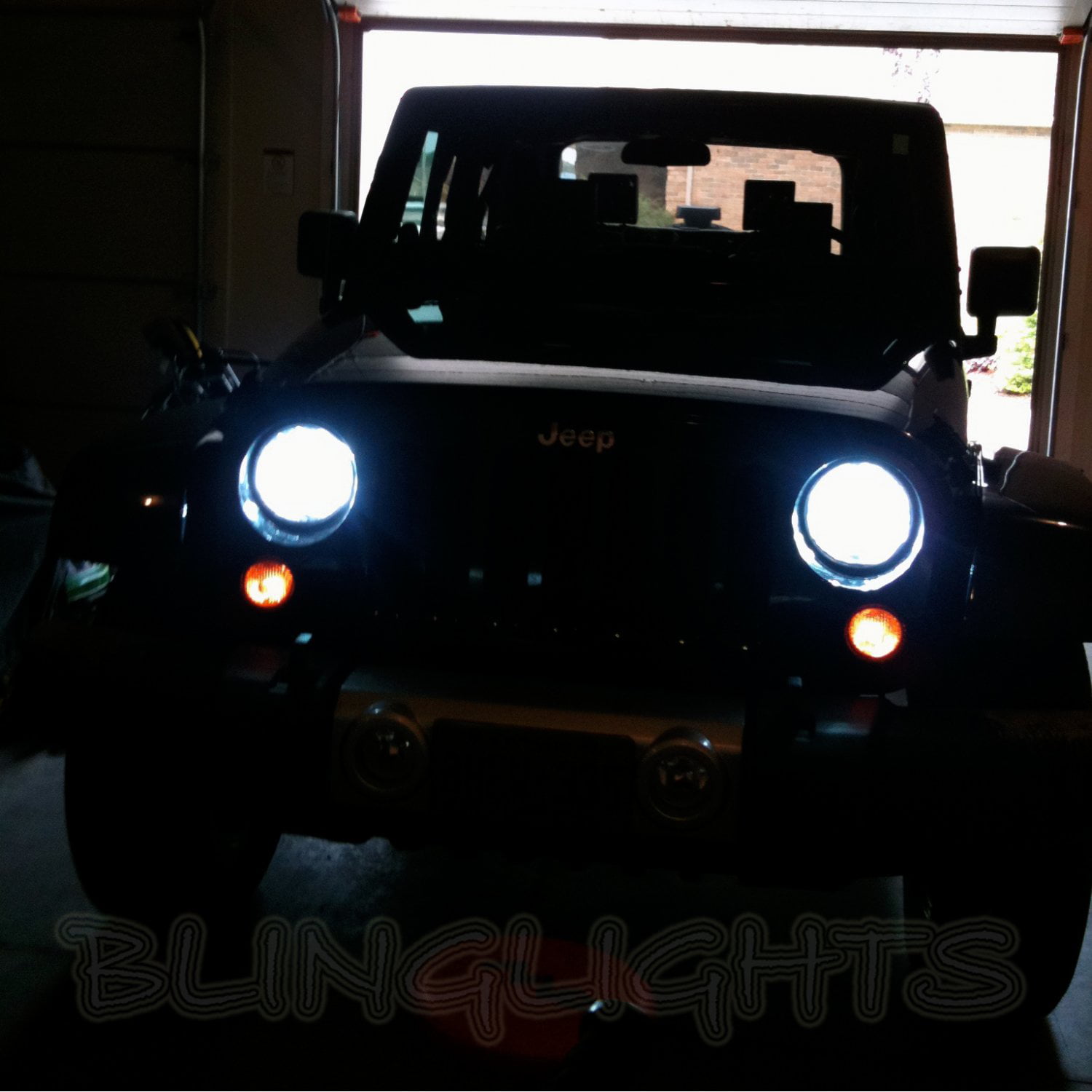 2007 2008 2009 2010 2011 2012 Jeep Wrangler JK Bright White Light Bulbs for  Headlamps Headlights 