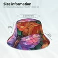 thumbnail image 3 of Honeii Colorful Butterfly Cluster for Unisex Bucket Hat Waterproof Rain Hat Reversible Shiny Rave Bucket Hat for Concert Festival Boonie Cap, 3 of 6
