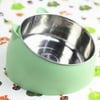 Easy Cleaning Adjustable 15° Raised Constant 30°C Protection Neck Heating Pet Feeding Heated Cat Bowl Cat Food Bowl Dogs Feeder GREEN CONSTANT TEMPERATURE