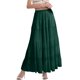 thumbnail image 1 of Falda larga fluida de gasa blanca para mujer: falda boho de verano con cintura elástica y pliegues en línea A, tejido de poliéster, tallas S-XXL, 1 of 4