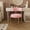 Pink+gold(1), variant on Desk Chair No Wheels Vanity Chair Comfy Accent Chair for Living Dining Room Bedroom Home Office Mid Century Modern Upholstered Armless Chair with Metal Legs (Gold Frame+Pink, 1)