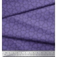 thumbnail image 2 of Soimoi Purple Cotton Voile Fabric Scales Geometric Printed Fabric 1 Yard 42 Inch Wide, 2 of 3