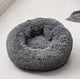 thumbnail image 1 of Sleeping Round Basket for Dog Cat, Plush Basket Cushion Thick Mattress Winter Round Pet Bed (XS/40cm, Dark Grey), 1 of 4