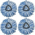 thumbnail image 4 of 4-pack swivel mop replacement head mop head refill mop head mop for floor cleaning microfiber mop head parts, 4 of 4