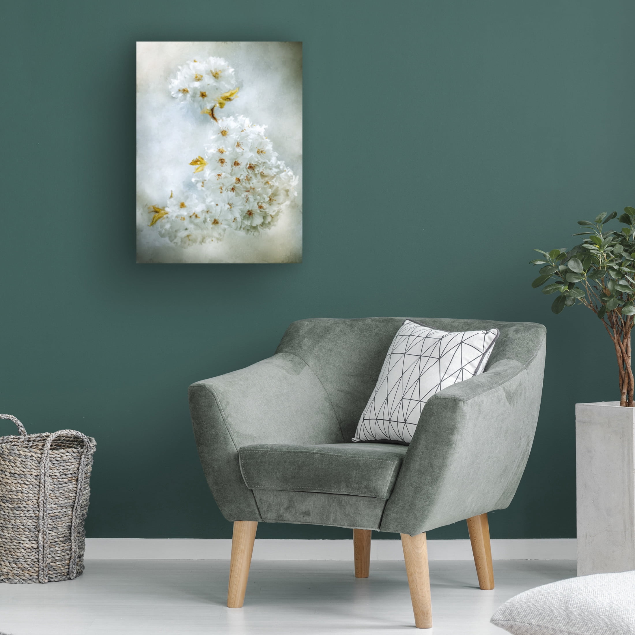 Trademark Fine Art Kristina Zvinakeviciute Cherry Blossoms Canvas Wall Art