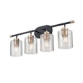 thumbnail image 5 of Millennium Lighting  Renitta Vanity Light Fixture with Clear Ribbed Glass Shades 3 Light, 5 of 5
