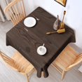 thumbnail image 2 of Square Tablecloth, Waterproof Polyester Table Cover, Wrinkle Resistant & Washable Fabric for Dining, Kitchen, Picnic, 60x60in(152x152cm), Wood Print, 2 of 6