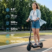 Electric Scooter for Adults – 8.5/10/12 Tires,Peak 500W-700W Motor, 15-30 Miles Range, Up to 20 MPH – Foldable Commuter Scooter for Men & Women