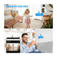 thumbnail image 3 of Doble Pantalla Cámara De Seguridad Full Hd Con Alarma Malubero Blanco, 3 of 4