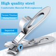 thumbnail image 6 of Nail Clippers for Seniors Thick Nails, RUseeN Angled Head Ergonomic Toenail Clippers with Wide Opening, Precision Large Finger Nail Clipper with Catcher Heavy Duty Nail Cutter Trimmer for Men Women, 6 of 9