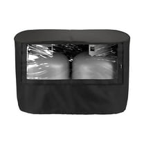 BIBABLYKE RVs Trailer Propane Tank Cover Replacement Waterproof Covers Fit 20LB/30LB DualPropane Tank for Trailer Black