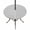 Light Gray, variant on Round Outdoor Tablecloth with Umbrella Hole and Zipper, Blue Moroccon Tablecloth with Elastic Waterproof, Middle Century Minimalist Rustic Geometric Patio Table Covers for 55" - 60" Pool Tables